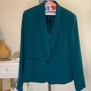 Beautiful Anne Klein Teal Blazer with Pockets
